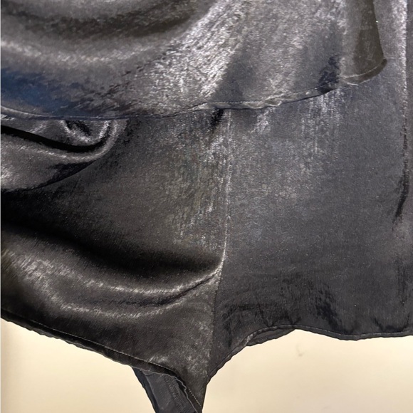 Elegant Black Wrap Dress - Picture 6 of 11